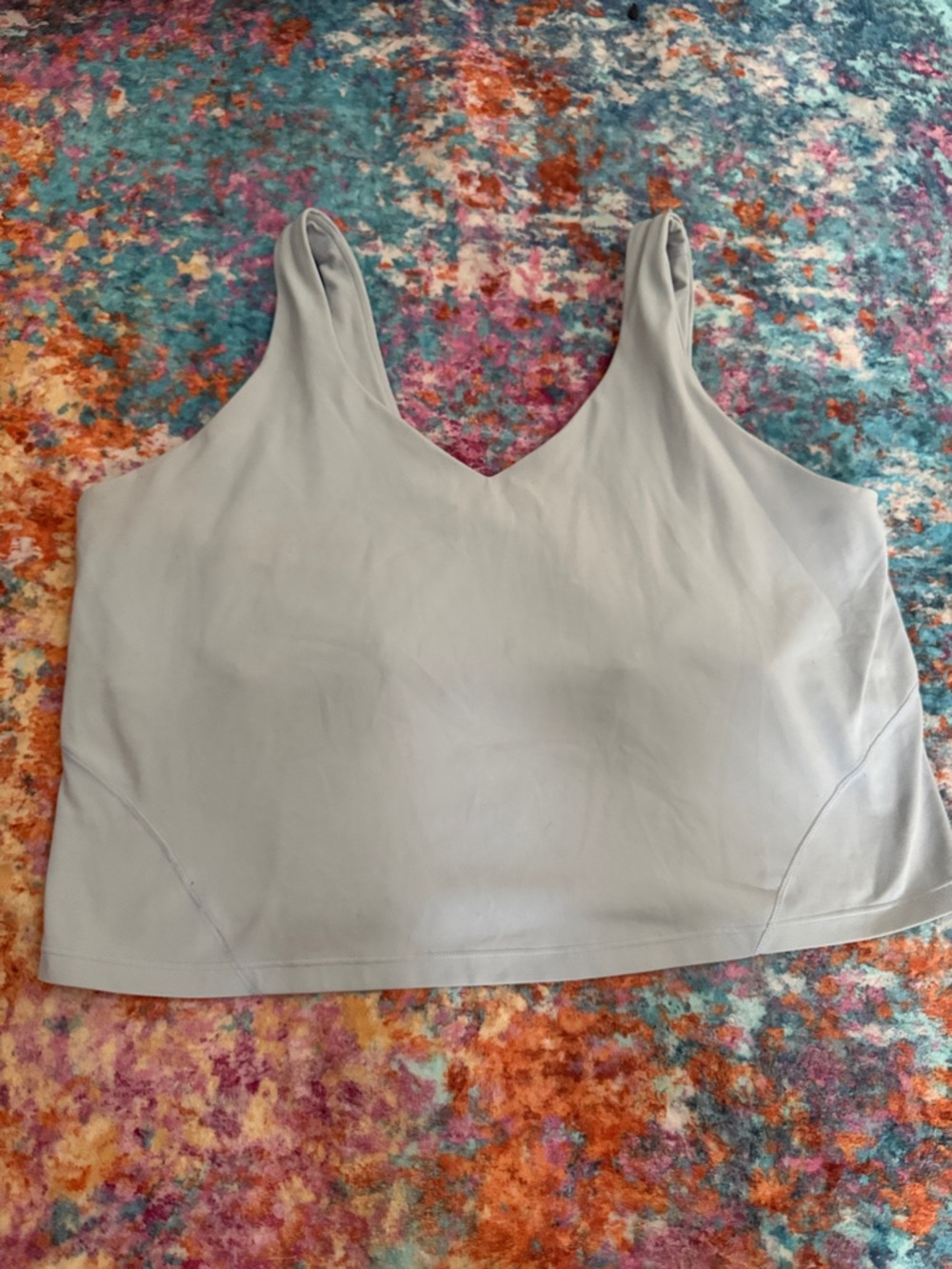 lululemon athletica Light Gray Tank Top